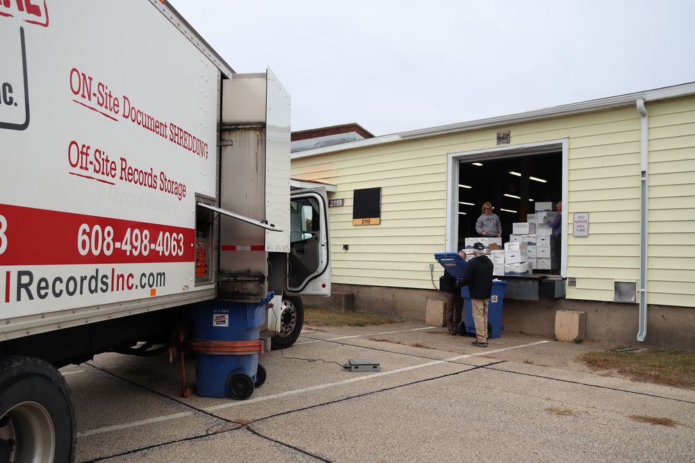 Army Energy Action Month: Fort McCoy’s DHR holds massive fall paper shredding, recycling event