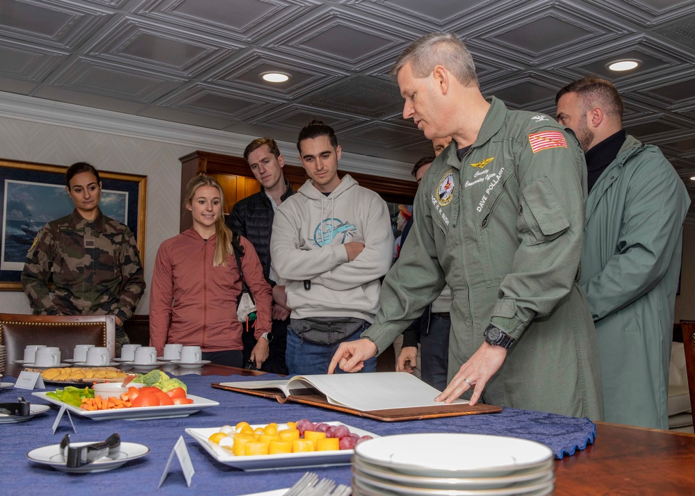 USS George H.W. Bush Distinguished Visitors