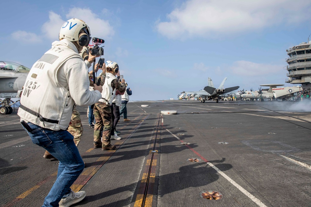 USS George H.W. Bush Distinguished Visitors