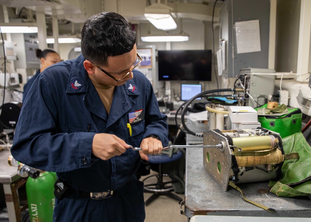 Daily operations aboard USS George H.W. Bush