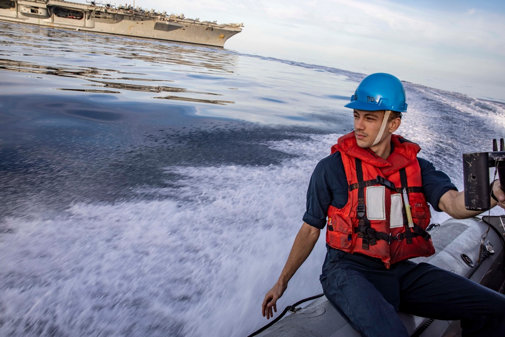 USS George H.W. Bush Small Boat Operations