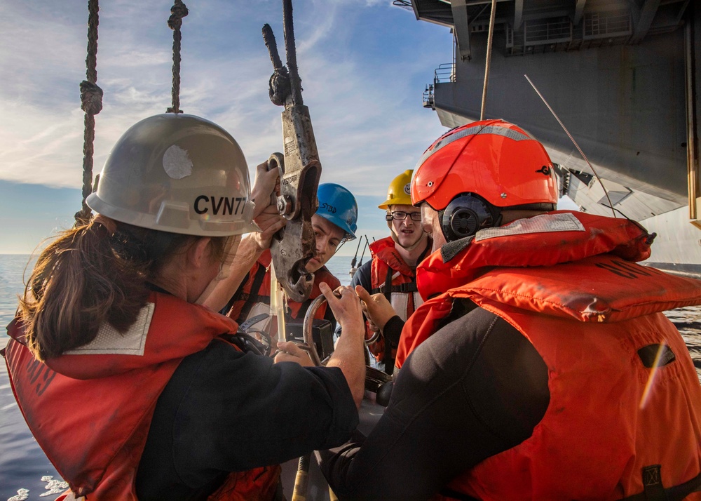 USS George H.W. Bush Small Boat Operations