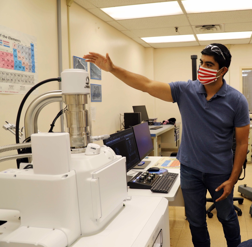 Corpus Christi Army Depot's Material Engineers utilize Scanning Electron Machine for Helicopter Mishaps.