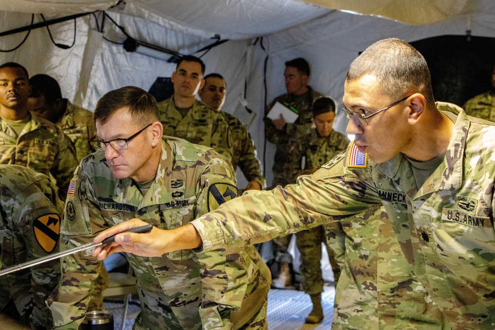 First Team conducts Command Post Exercise