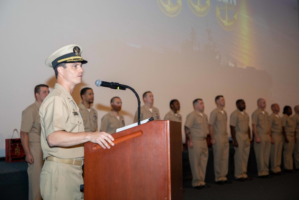 USS Bataan Chief Pinning