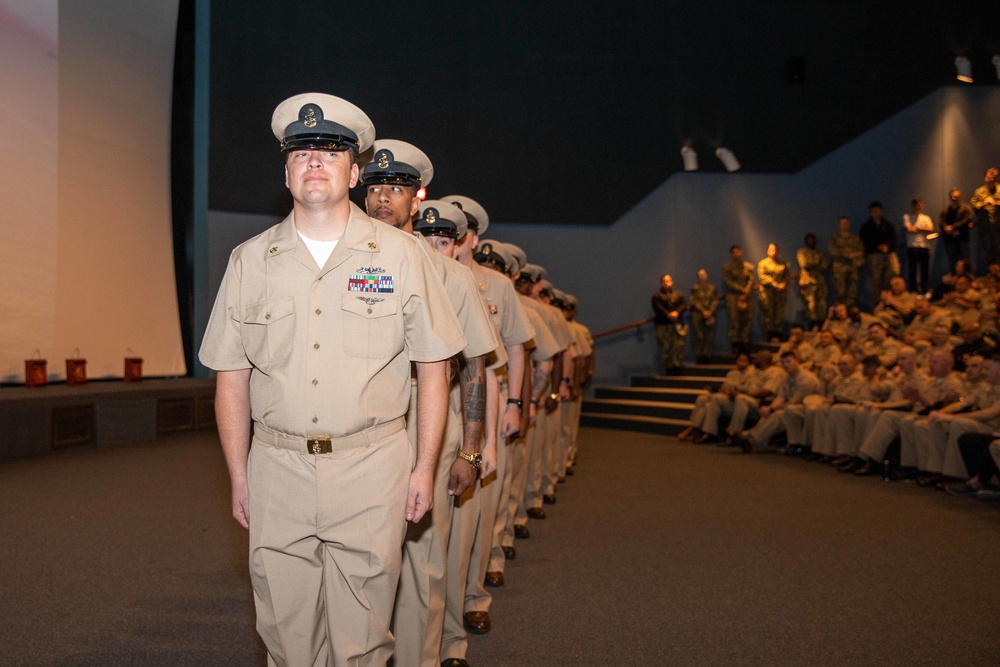 USS Bataan Chief Pinning