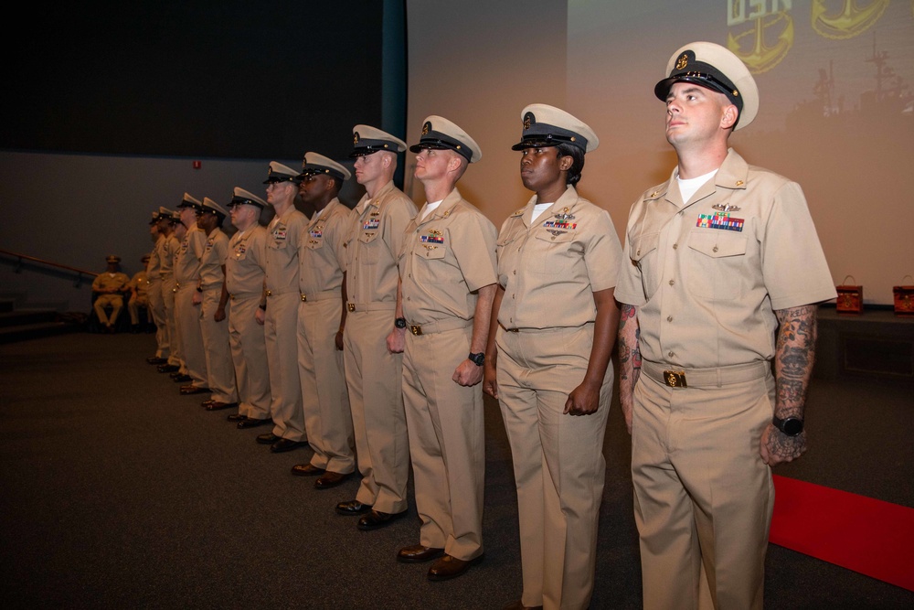 USS Bataan Chief Pinning