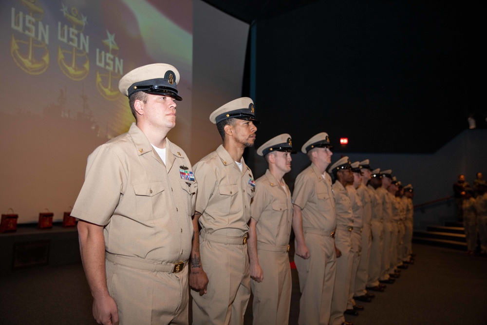 USS Bataan Chief Pinning