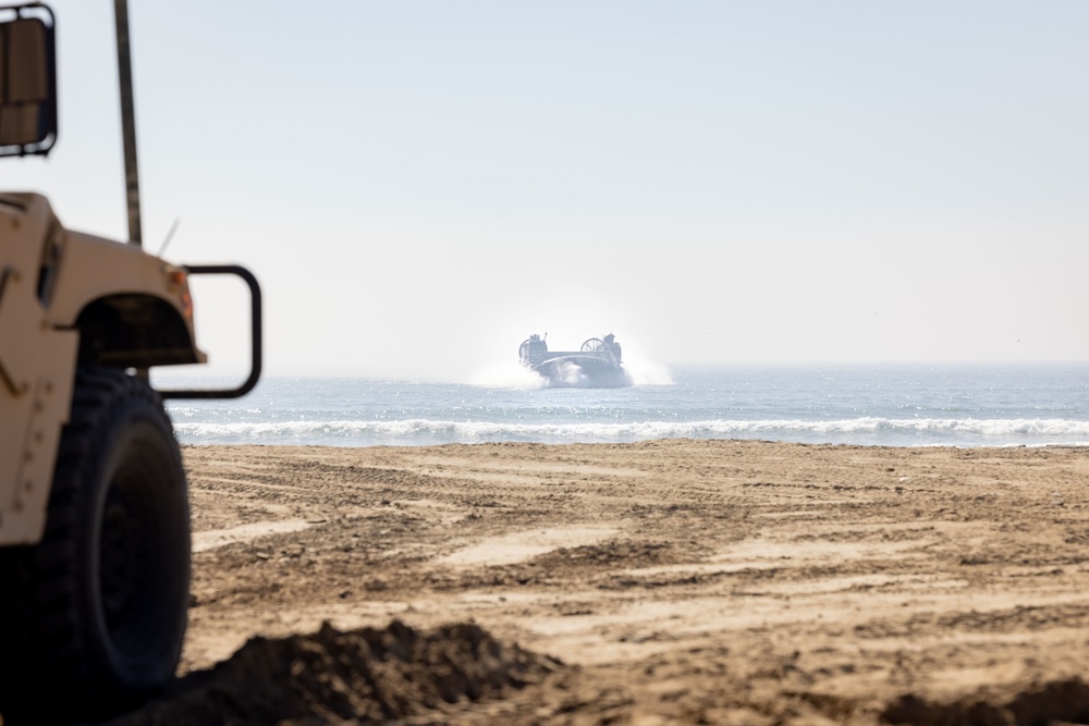 LCAC and TRUAS Landing and Offloading on Red Beach