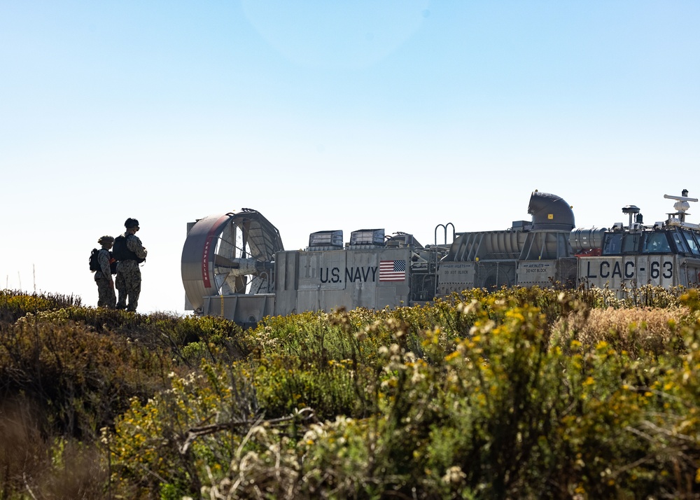 LCAC and TRUAS Landing and Offloading on Red Beach