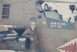 Vietnam veterans visit old AH-1 Cobra on Gowen Field