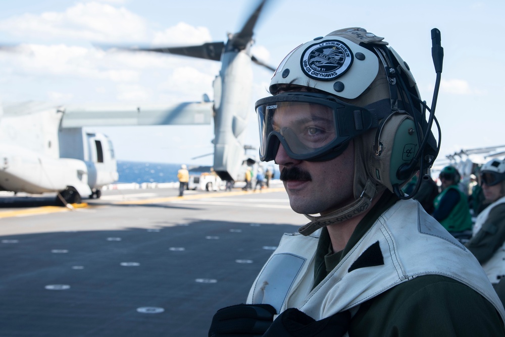 USS Tripoli and VMM-262 (Reinforced) Flight Operations