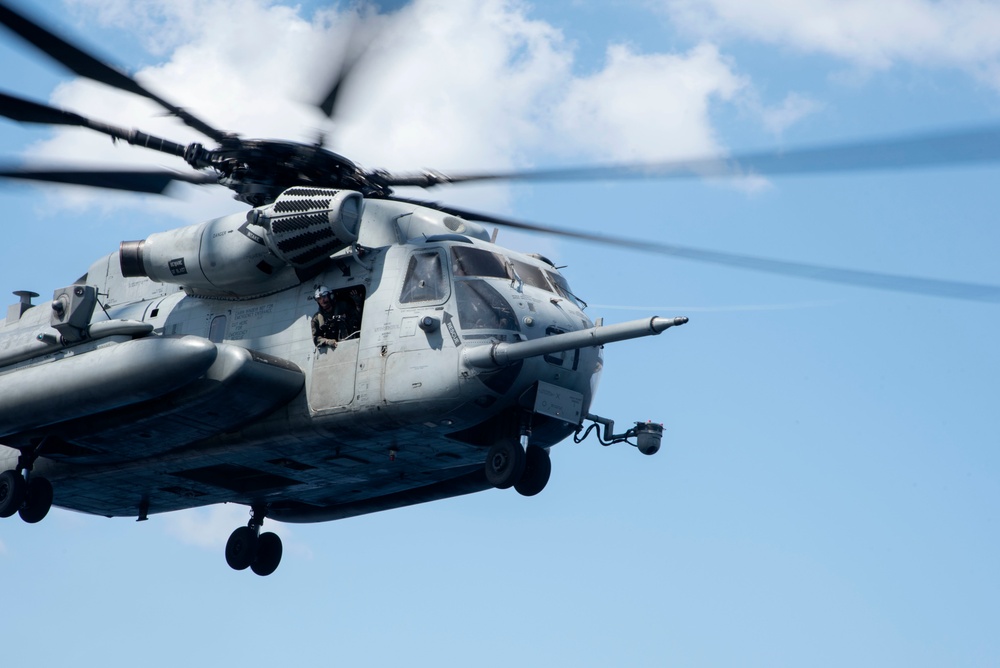 USS Tripoli and VMM-262 (Reinforced) Flight Operations