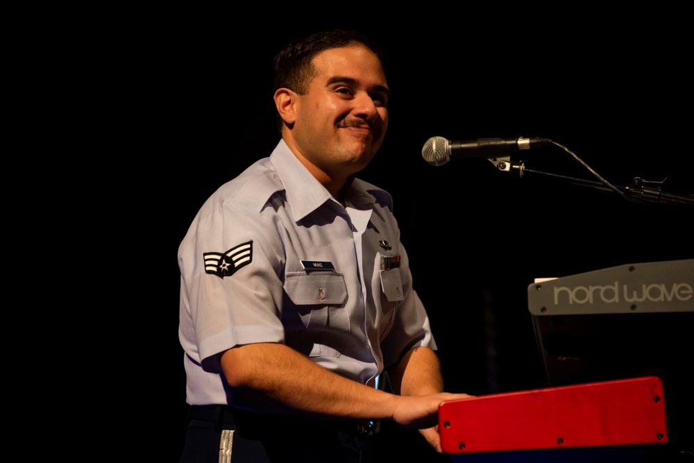 U.S. Air Forces Ambassadors Rock Band performs in Poland