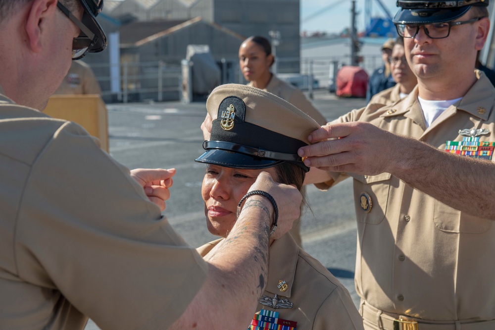 Blue Ridge promote nine new Chief Petty Officers