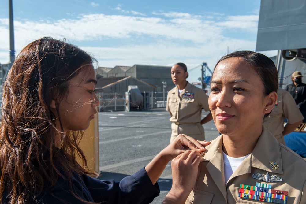 Blue Ridge promote nine new Chief Petty Officers