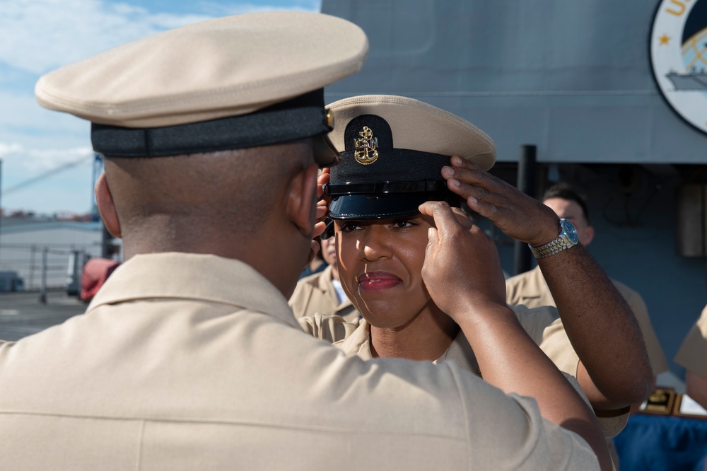 Blue Ridge promote nine new Chief Petty Officers