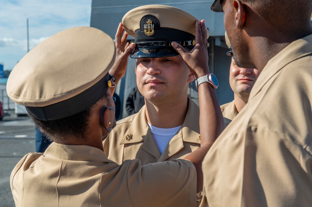 Blue Ridge promote nine new Chief Petty Officers