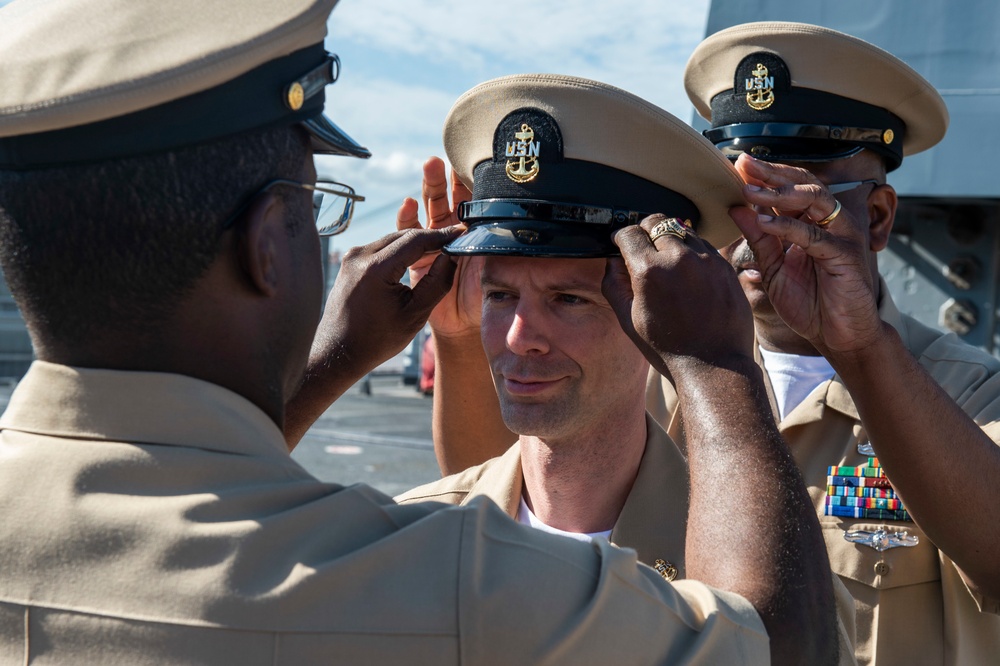 Blue Ridge promote nine new Chief Petty Officers