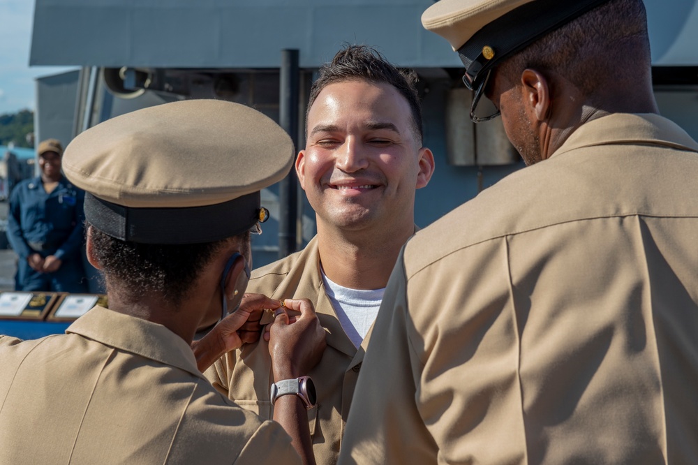 Blue Ridge promote nine new Chief Petty Officers