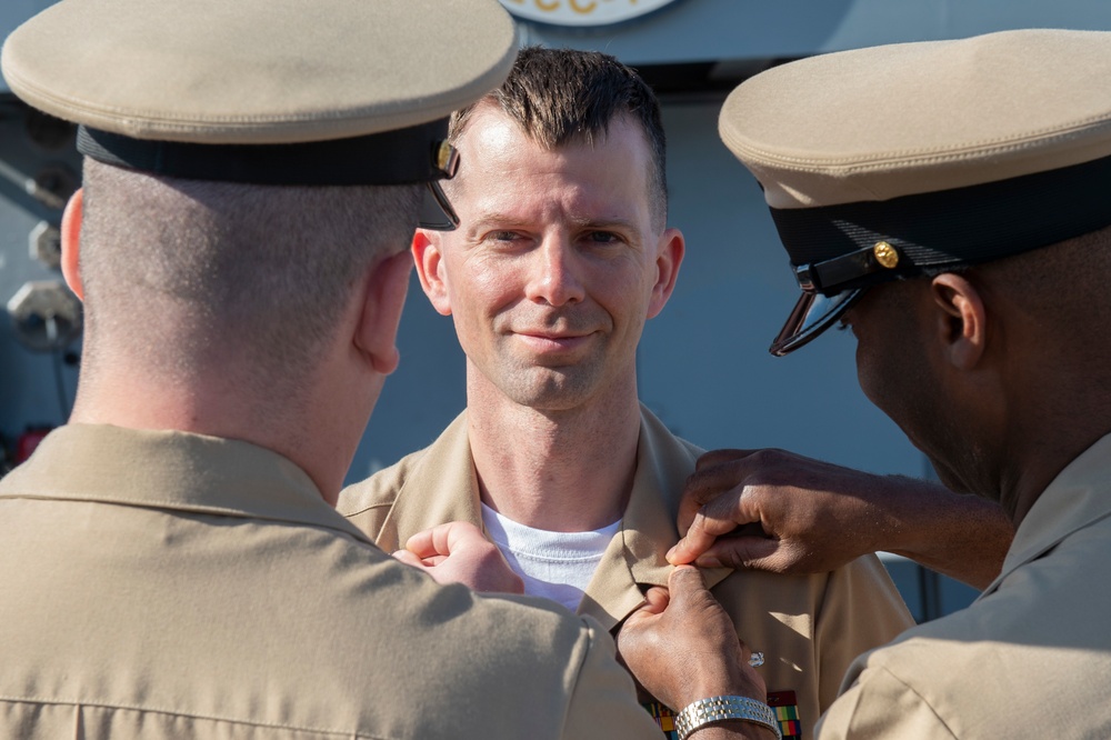 Blue Ridge promote nine new Chief Petty Officers