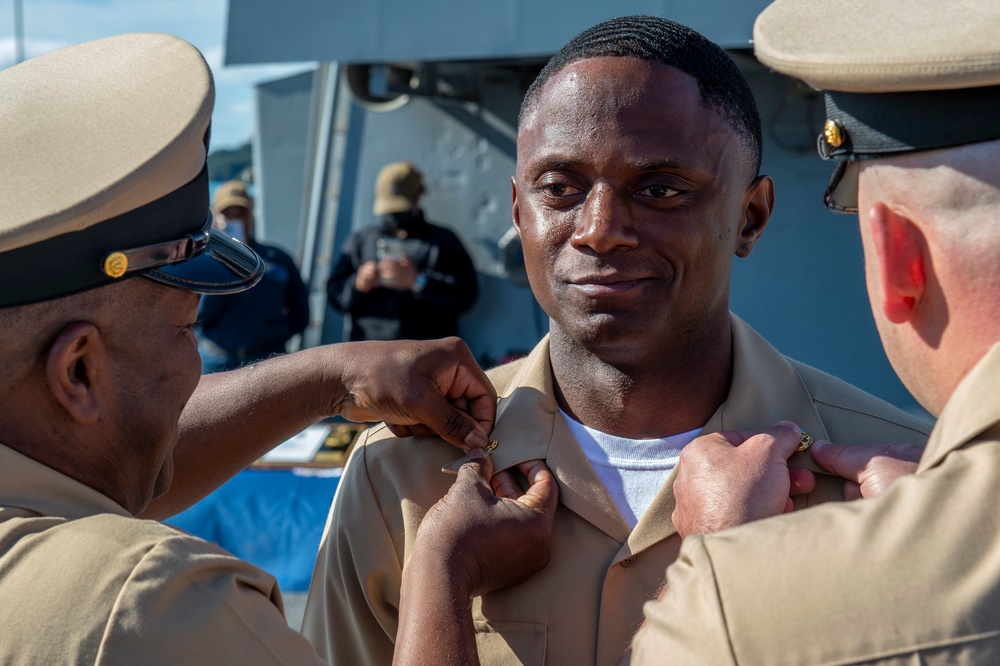 Blue Ridge promote nine new Chief Petty Officers