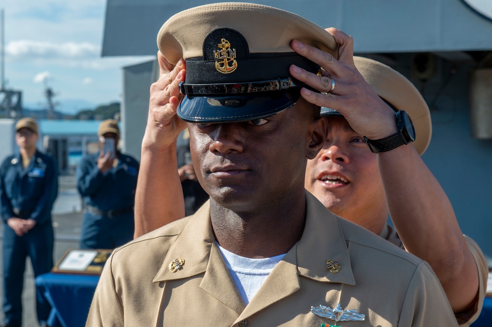 Blue Ridge promote nine new Chief Petty Officers