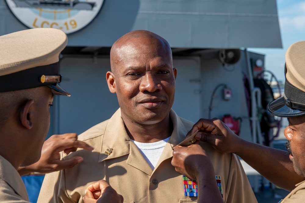 Blue Ridge promote nine new Chief Petty Officers