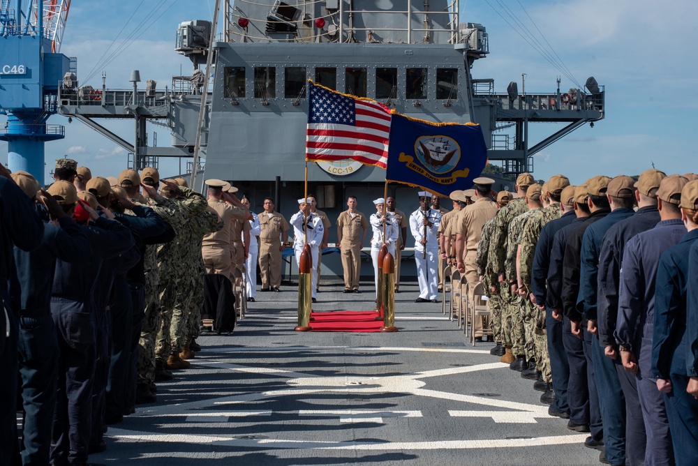 USS Blue Ridge pin new chief petty officers