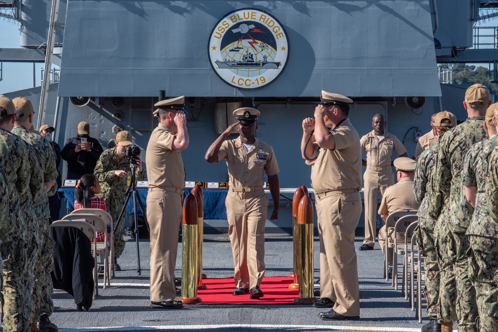 USS Blue Ridge pin new chief petty officers