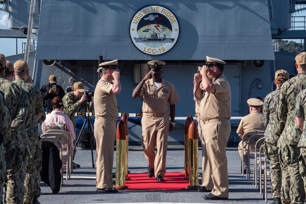 USS Blue Ridge pin new chief petty officers