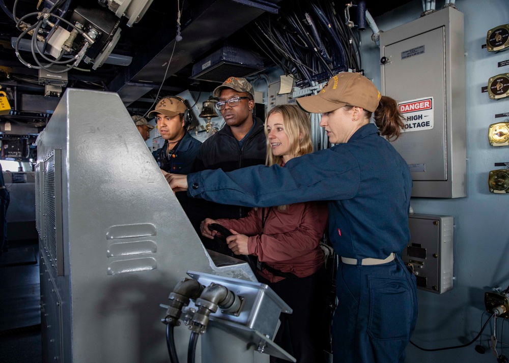 USS George H.W. Bush Distinguished Visitors