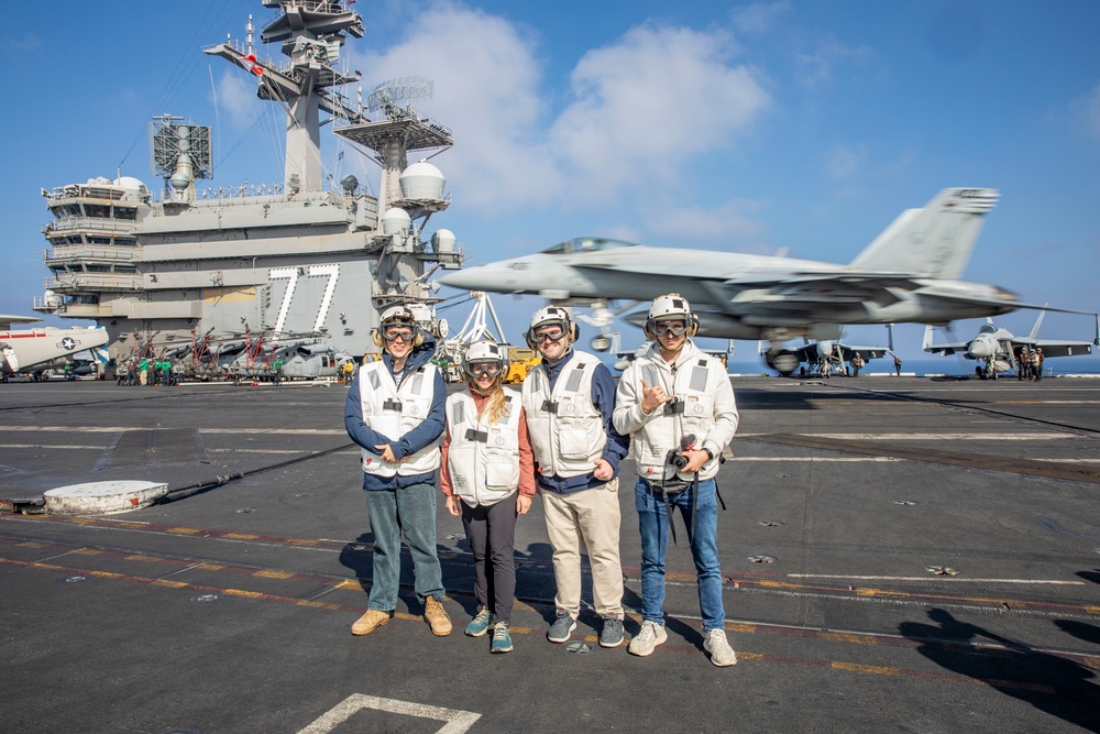 USS George H.W. Bush Distinguished Visitors