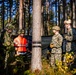 U.S. Marines conduct an Explosive Ordnance Disposal range with Finnish Soldiers