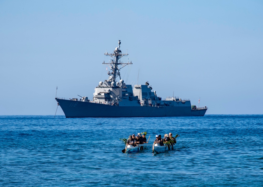 USS Daniel Inouye Visits Big Island