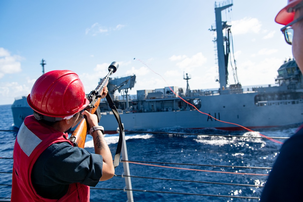 USS Milius (DDG 69) Sails The South China Sea