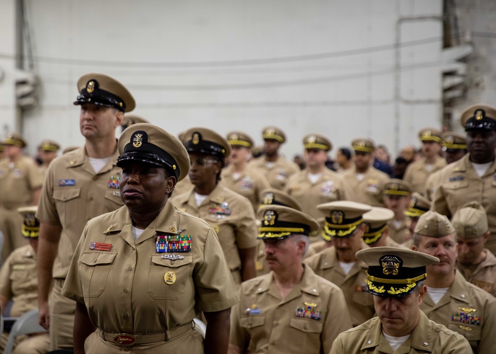 Chief pinning ceremony aboard USS George H.W. Bush