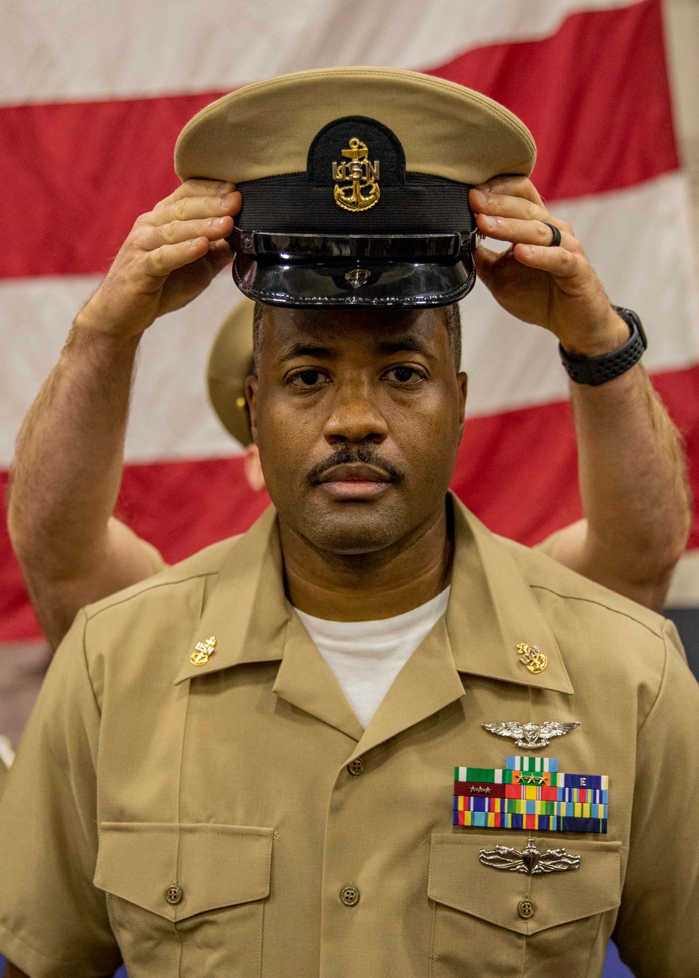 USS George H.W. Bush Chief Pinning