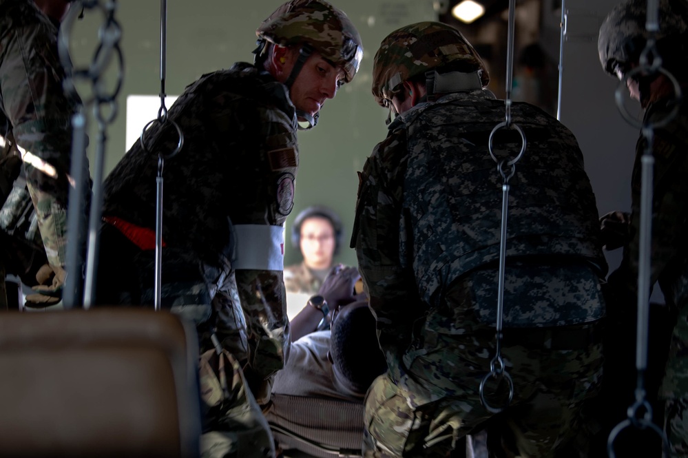 375th AMW trains aeromedical evacuation during Ballistic Badger 2022