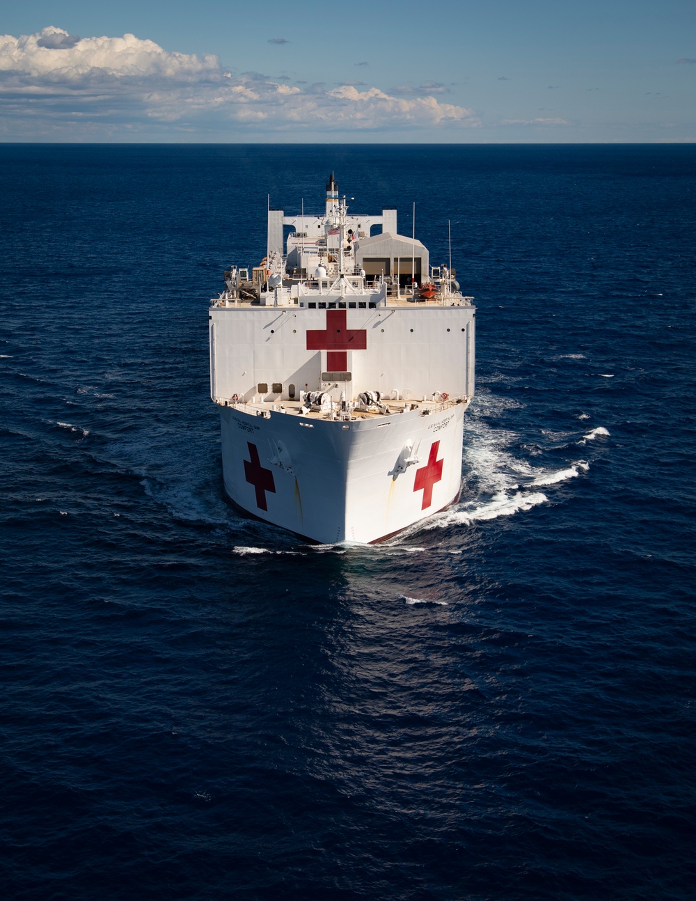 USNS Comfort Steams Through the Atlantic