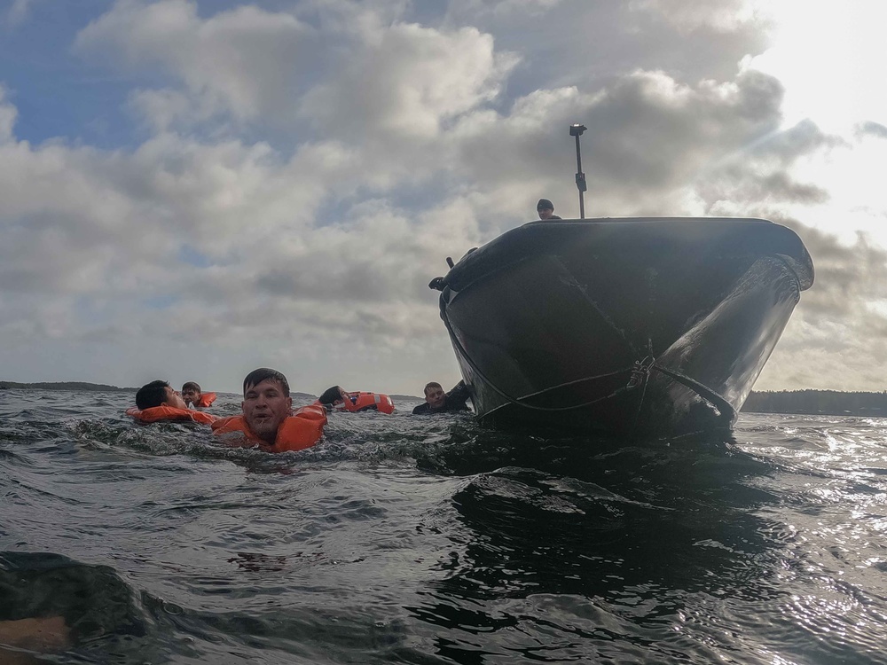 U.S. Marines Jump into the Baltic Sea, Finland