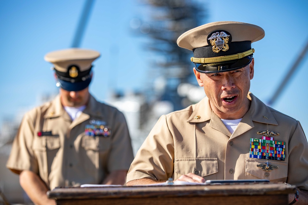 USS Ramage Holds Chief Pinning Ceremony