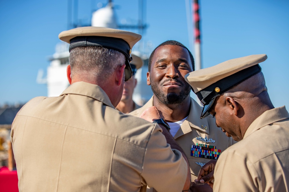 USS Ramage Holds Chief Pinning Ceremony