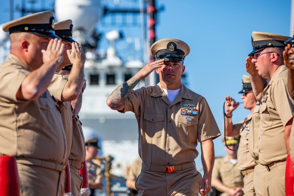 USS Ramage Holds Chief Pinning Ceremony