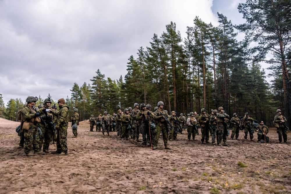 U.S. Marines with Combat Logistics Battalion 6 conduct a barricade and Chemical Biological Radiological and Nuclear range