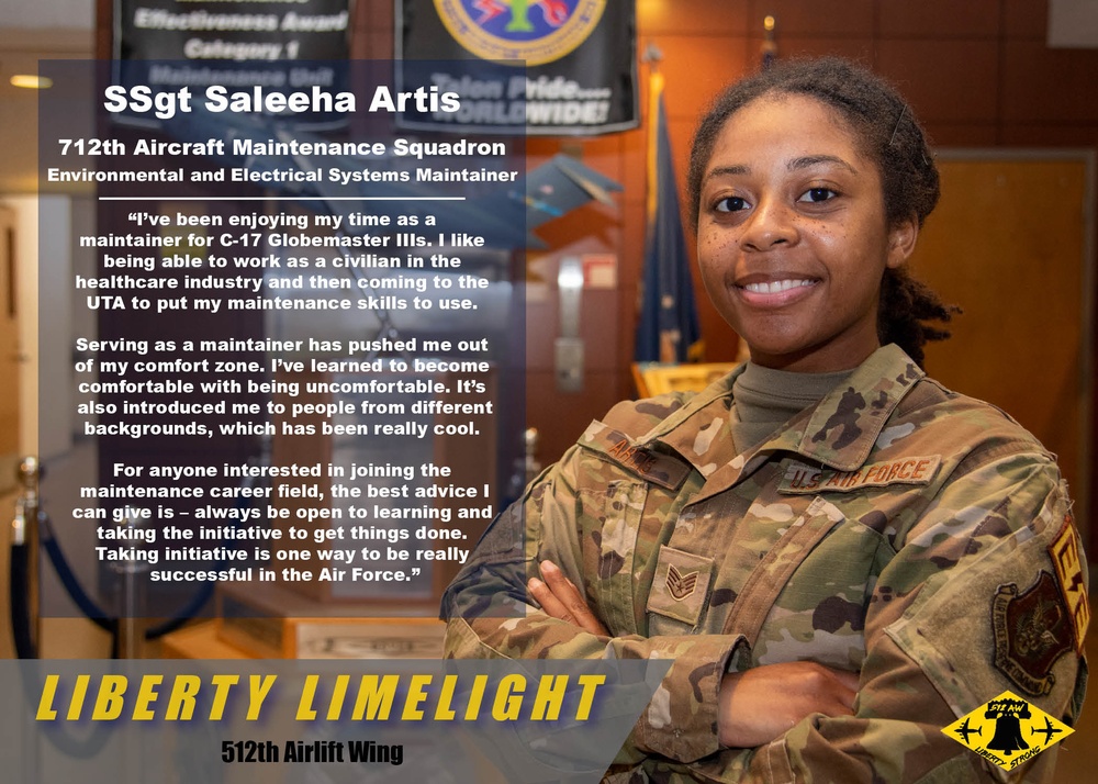 Liberty Limelight: Staff Sgt. Saleeha Artis