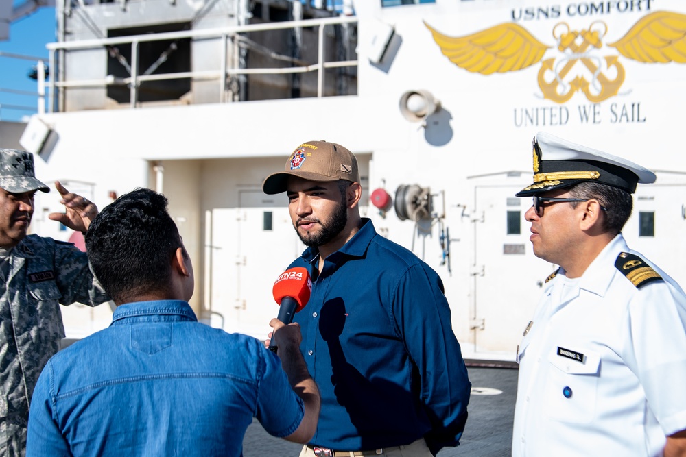 Media Interviews USNS Comfort Crew