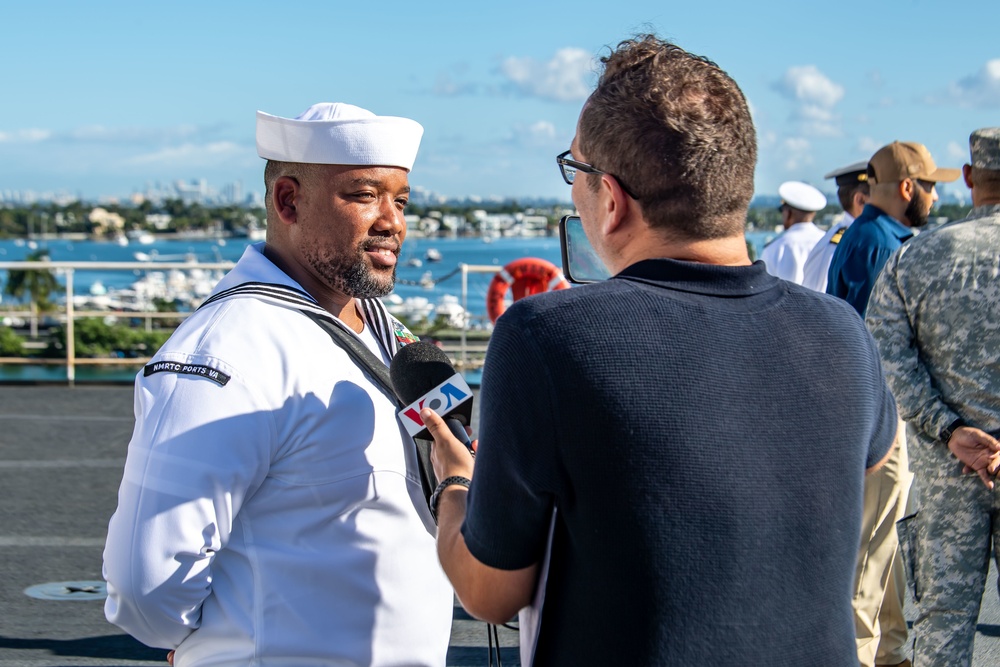 Media Interviews USNS Comfort Crew