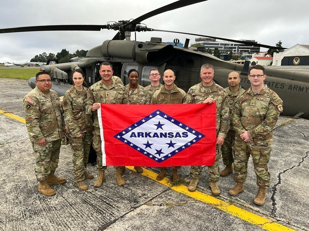 Arkansas Air National Guard Departs Guatemala City to Puerto Barrios