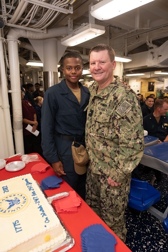 USS Forrest Sherman (DDG 98) Celebrates the U.S. Navy's 247th Birthday